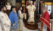 Ο Σεβασμιώτατος στον Ι. Ν. Αγίων Κωνσταντίνου και Ελένης Λαρίσης. (ΗΧΗΤΙΚΟ)