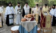 Ο Σεβασμιώτατος στην πανήγυρη της Ιεράς Μονής Αγίων Αναργύρων Αγιάς.