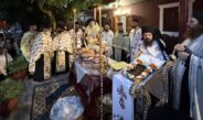 Στην Iερά Mονή Αγίου Παντελεήμονος Αγιάς ο Σεβασμιώτατος. (HXHTIKO)
