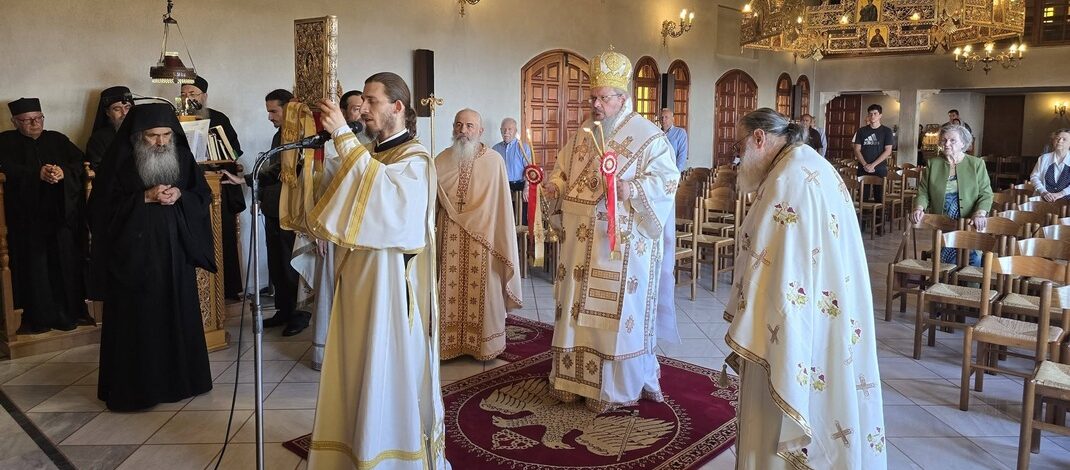 Στην Κομνήνειο Ιερά Μονή Στομίου ο Μητροπολίτης Λαρίσης και Τυρνάβου Ιερώνυμος. (ΗΧΗΤΙΚΟ)