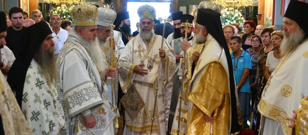 Πολυαρχιερατικό Συλλείτουργο στον πανηγυρίζοντα Ιερό Ναό της Παναγίας Φανερωμένης Νέας Μηχανιώνας