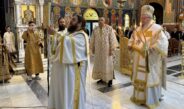 Ο Σεβασμιώτατος στον Ιερό Μητροπολιτικό Ναό Αγίου Αχιλλίου Λαρίσης.